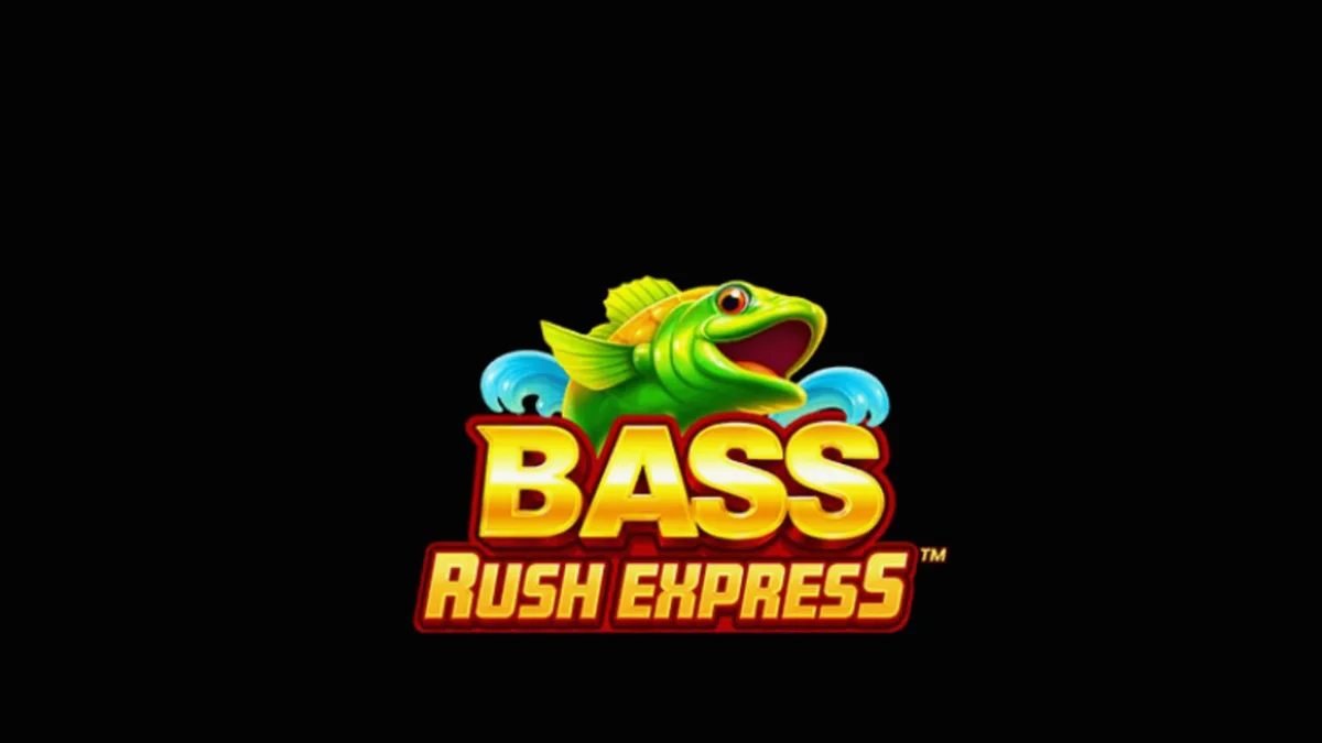 Tampilan visual slot Bass Rush Express dengan tema danau dan nelayan